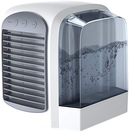 Мини Охладител на въздуха, USB Персонален Вентилатор за Климатик с Резервоар за вода с обем 380 мл, 3 в 1, Мобилни Вентилатори