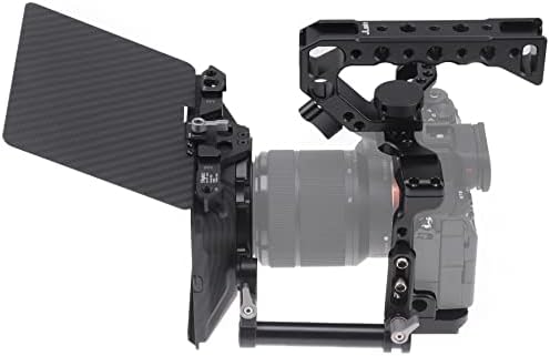 Мини-Матова кутия Hersmay, лека матова кутия със скоба за камеи с 15 мм Основна скоба за огледално-рефлексен фотоапарат Sony A7IV A9 A7 A7R A7S II III IV; за Nikon Z6 Z7 II; R5 R6 M5 M50 GH5 BMPCC 4K 6K Pro