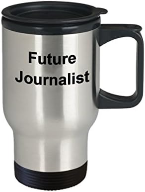 Чаша за бъдещия Журналист - Подарък за Студентите на Колежа по Журналистика, Приятел, Колега - Забавна Чаша За пътуване