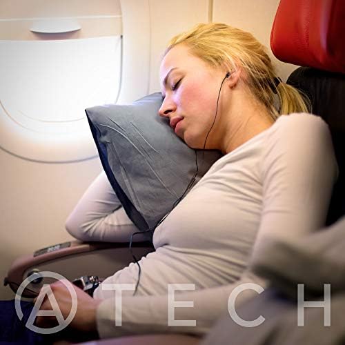 Сверхгибкие Силиконови слушалки за сън ATECH с микрофон, тапи за уши за сън, Безсъние, Хъркане, пътуване със самолет, Релаксация, ASMR (Тип 1 (S/M), Бяла)