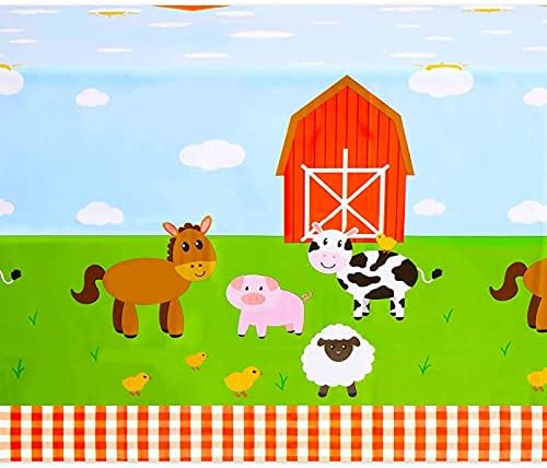 Синята Покривка за рождения Ден на селскостопански животни под формата на ПАНДА за украса на Селския двор (54 x 108 инча, 3 опаковки)