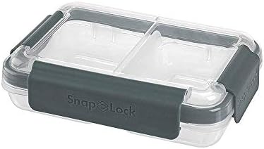 Разъемный контейнер SnapLock by Progressive - Сив, Лесно разкриваща се, Битумен Силикон мерки и теглилки, Защелкивающаяся на кутията, Штабелируемый, НЕ СЪДЪРЖА BPA