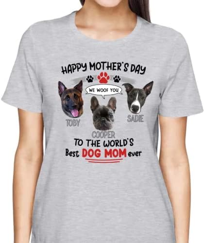 Персонални Риза за мама-куче за Ден на майката, Риза по поръчка за любителите на кучета, Идеи за подаръци За собствениците