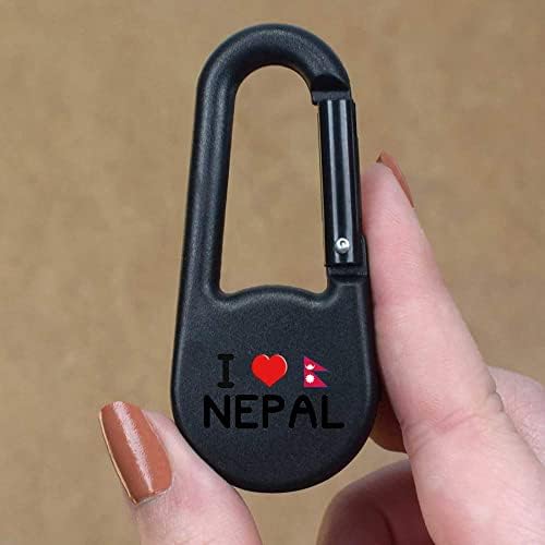 Ключодържател с компас Azeeda Аз обичам Непал (KC00021833)