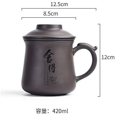 Aeseark Китайски Комплект Чаени Чаши са Ръчно изработени, Преносима Глинена Чаена Чаша, Керамична Чаша, Чай Комплект