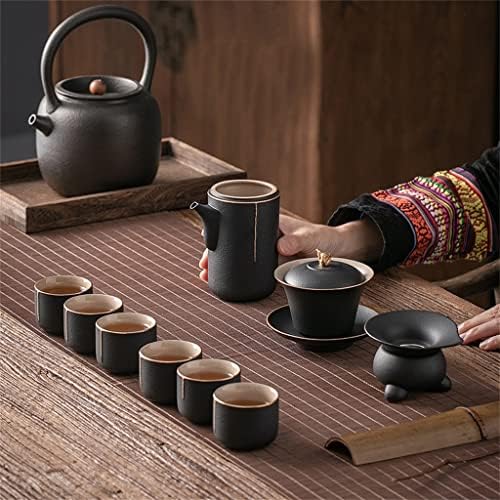 BBSJ Японски Стил Творчески Керамични Чай Кунг-фу Домашно Варене на Чайник Чаена Чаша Чай Подарък Кутия Комплект