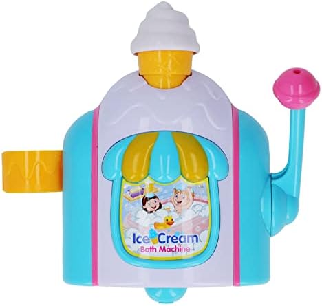 Cryfokt Пяна За вана, Машина за сапунени Мехури във формата на Сладолед Направи си сам с 4 Нещастници, Играчки за Баня