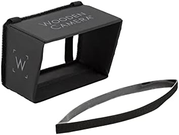Козирка за LCD дисплей с дървена камера за монитори с диагонал от 6 до 7 инча, Качулка за монитор с покритие от всички страни и гъвкав дъно за по-лесен достъп