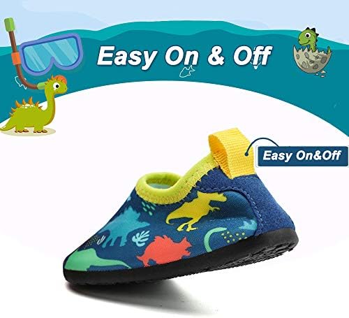 RANLY & SMILY/Водна Обувки за Деца, Бързосъхнеща Нескользящая Водна Кожа, Спортни Обувки за Плуване, Боси, Водни Чорапи