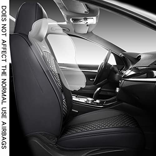 VALIWARR Пълен Комплект калъфи за автомобилни седалки от изкуствена кожа, подходящи за леки автомобили, товарни автомобили,