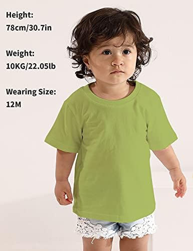 Тениски от Плътен памук, A& J DESIGN за бебета и малки деца с къс ръкав