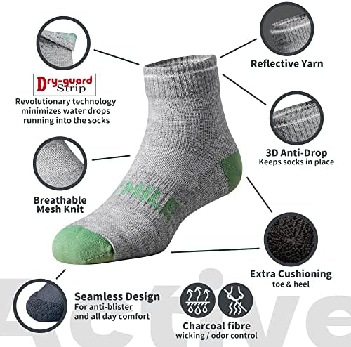 Водоустойчив Чорапи DRYMILE Active, Дишащи Меки Чорапи за Джогинг, Пешеходен туризъм, Зимни Водоустойчив Чорапи за мъже
