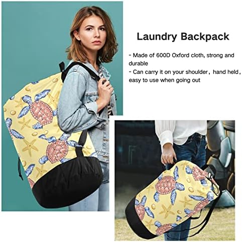 Цветна найлонова чанта за дрехи Костенурка със закопчалка на шнур и възможност за машинно пране Големи чанти са подходящи