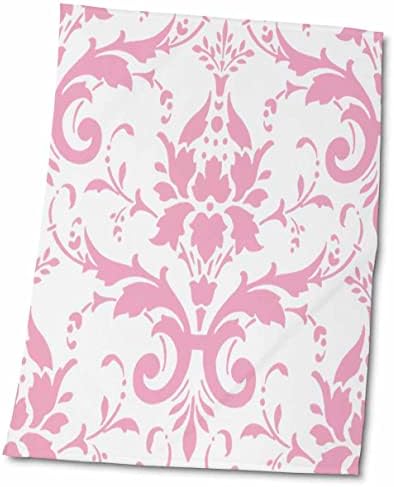 Кърпи 3dRose Florene Décor II - Розови от дамасской тъкан (twl-58557-1)