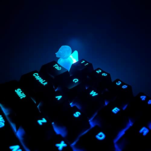 Обичай Капачка за механична геймърска клавиатура - Дизайн Сладко Duck Прозрачен - Artisan Cherry MX е Изработен от смола