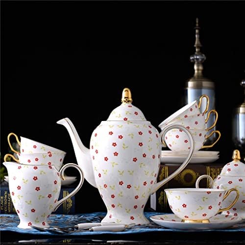 QUESHENG 15 бр Стикери С Цветен Дизайн Златна Линия Чай От Костен Порцелан Кафе Услуга За Следобеден Чай