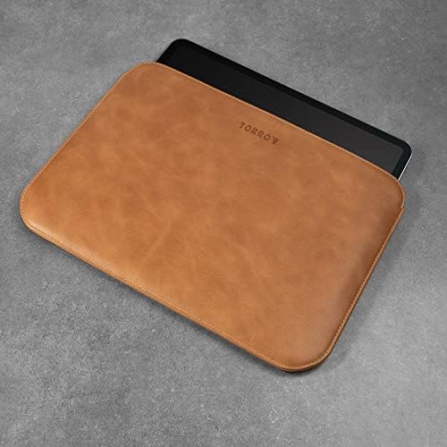 Калъф за iPad TORRO – Калъф за iPad Sleeve от естествена кожа, съвместим с iPad Pro 11 , iPad е на 10-то поколение и