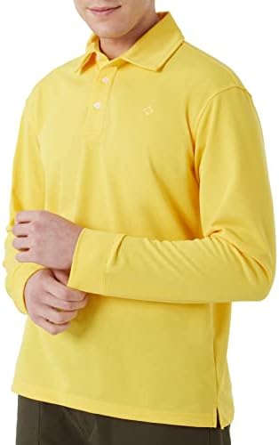 NAVISKIN Мъжка Риза с къси ръкави Performance Риза за Голф UPF 50+ бързо съхнещи Улични Тактически Ризи с дълъг и Къс ръкав