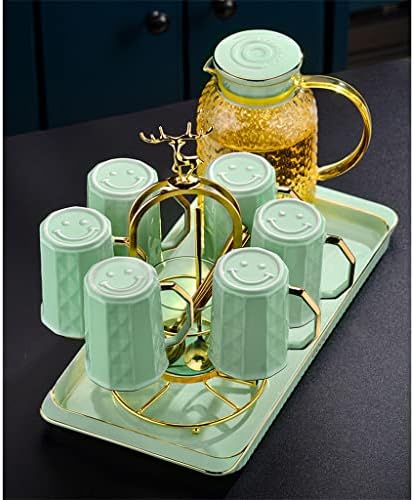 Комплект Чаши за вода от орехово дърво, Следобеден чай, Чай набиране, за вода, Началната Дневна, Скандинавски Керамични