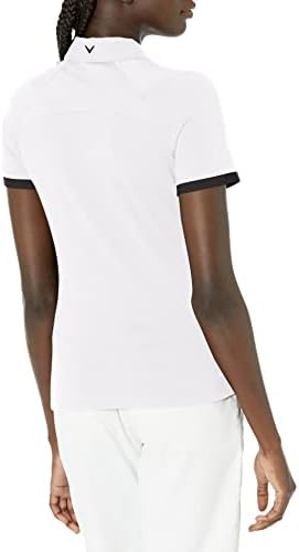 Дамски Поло риза за голф Калауей Swingtech с Асиметрични Цветен Блок и Къс ръкав