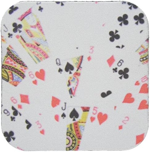 Меки подложки 3dRose LLC cst_112895_1, Снимка на карти за игра-Подарък със снимка на тесте карти за играчите в покер,