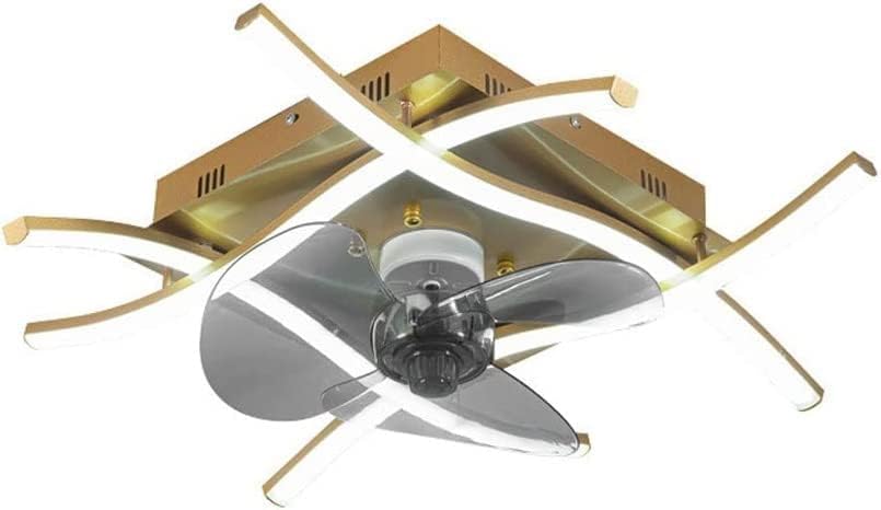 Семеен тавана лампа с вентилатор с променлива честота, с железен корпус лампи, модерен прост вентилатор на тавана с лампа,
