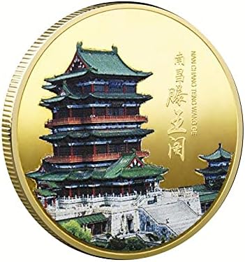 Павилион Тенгван Възпоменателна Монета Нанчан, Китай Забележителности Персонализирате Туристически Метална Значка С Рисувани Събиране На Подаръци