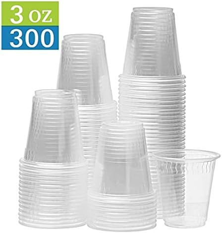 Прозрачни чаши за еднократна употреба TashiBox 3 унции (300)