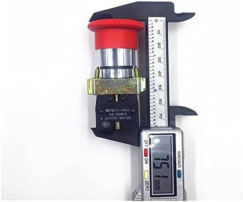 UNCASO 1 бр. NC без миг определяне 22 мм Червен Грибовидный бутон превключвател за аварийно спиране 600 10A NP2-BE101