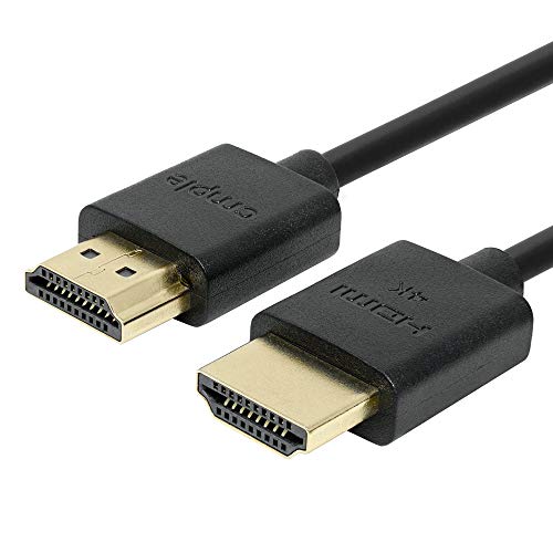 Cmple - ултра тънък Високоскоростен HDMI кабел Кабел HDMI 2.0 HDTV - Поддържа Ethernet 3D, 4K и възстановяване на звука