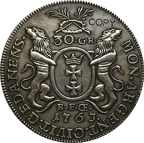 Вызовная Монета 1763 Полиране на Монети Копие 33 мм Копие Колекция Бижута Подаръци Колекция от Монети