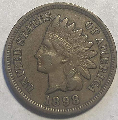 Цент в главата на индианците САЩ 1898 година с пълна свобода в пълен джантата - Отлична монета - От Глоба до XF