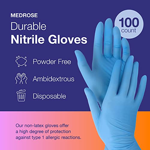 Нитриловые Ръкавици MedRose Medium - Ръкавици за Еднократна употреба без латекс в количества от 100 броя - Нелатексные