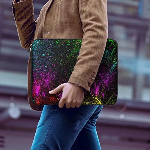 Цветни Пръски Боя Чанта За лаптоп Водоустойчив, устойчив на удари Лаптоп, Джобен Таблет Калъф За Носене на ръка 17 инча