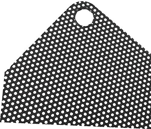 X-DREE 3 бр. Черен прахоустойчив филтър за фен на PC Пластмасов Прахоустойчив калъф за компютъра Окото 80x80 мм с винтове (3 пьезы PC PC негър filtro de polvo filtro de plástico a prueba de polvo caja d