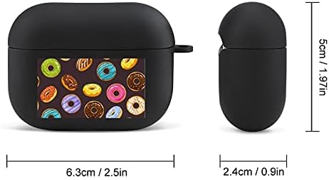 Силиконов Защитен устойчив на удари калъф с Шоколадов Пончиком, Съвместим с калъф за безжично зареждане на устройства на Apple Airpods Pro