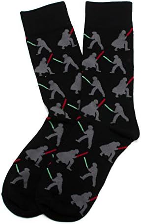 Чорапи със светлинен меч Междузвездни войни, един размер подходящ за повечето (до 12 мъжки размер), Официално лицензирани Lucasfilm LTD