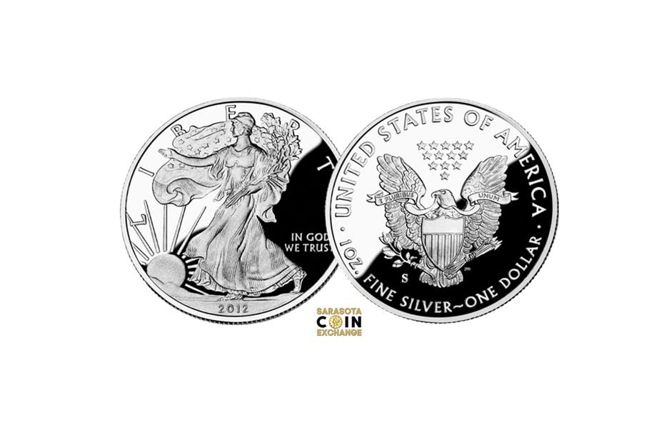 2012 Година, в Сан Франциско, Американски Сребърен Орел, Оригиналната опаковка не е включена, 1 Унция, 999 сребърни монети, $1 на 2012 година, на 75-годишнина, Сребърен Орел, Д