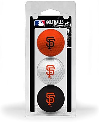 Топките за голф Golf Team MLB Стандартен размер 3 опаковки, Траен Пълноцветен Команден отпечатък