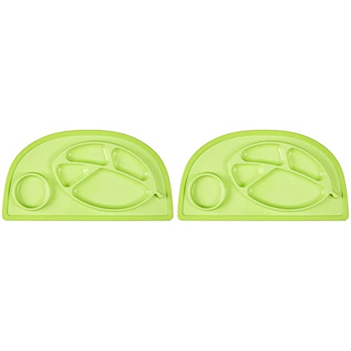 Универсална тава за малки гурме Infantino - Зелен - Не съдържа бисфенолаА, подходящ за хранителни продукти, е разделена