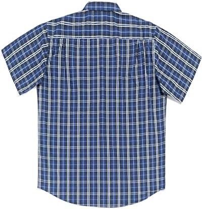 Ризи Голям и висок размер с двойна помпа за Мъже, Ризи с Копчета и Къс ръкав от размер XL (T) до 6XL (T) от Памук