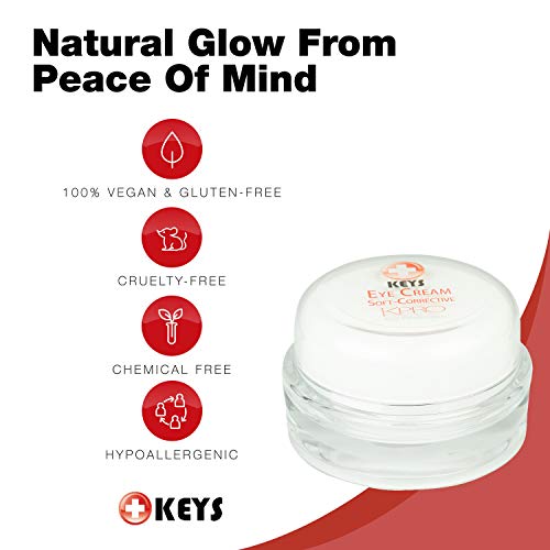 Keys Care KPRO Осветляющий тонирующий крем за очи с технологията OptiFX Адаптивни Color | Овлажнява, изглажда и изпълва област под очите | Натурален и хипоалергичен (0,5 унции)
