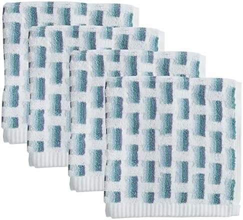 Caro Home 4 Pk Комплект Кърпички за миене на Кошници от Ракита Кърпа За миене на Съдове Бяла Мулти