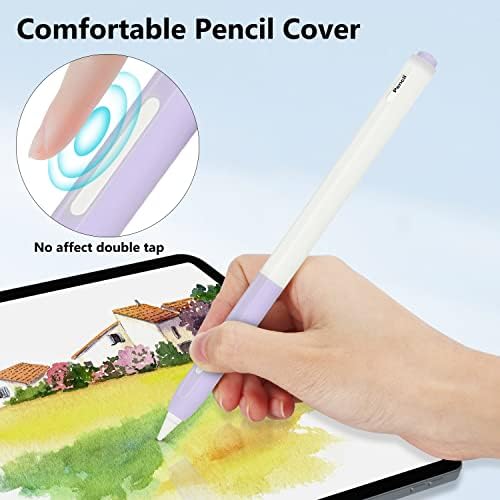Калъф за моливи Doormoon, съвместим с Apple Pencil 2-ро поколение, калъф за моливи за iPad Молив с държач за моливи и капак за върха, който е Съвместим с магнитна зареждане и с дво