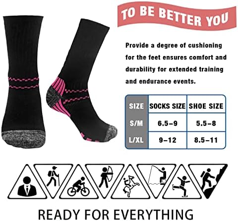 Компресия чорапи FuelMeFoot за мъжете и Жените, Насърчаване на Кръвообращението - Чорапи при Подошвенном фасциите, Които помагат за Бягане Колоездене