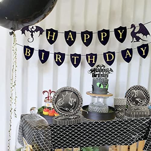 JeVenis Чинии за Парти в чест на рождения Ден на Дракона, Аксесоари за парти в чест на рождения Ден на Дракона, Покривка