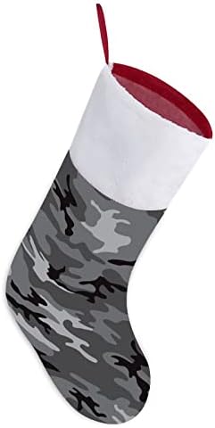 Камуфляжные Сиви Коледни Окачени чорапи Чорапи за Коледно Камина Празничен Начало Декор