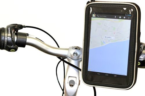 Navitech Cycle / колоездене / Велосипеден водоустойчив титуляр и калъф, съвместим със 7-инчов планшетами и читалками, включително Samsung Galaxy Tab Samsung Galaxy Tab 2, Karbonn Smart Tab, SA8, Witstech A9
