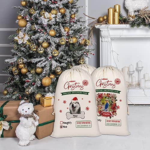 BAGEYOU избор Чанти на Дядо Коледа за Кучета, едно Сладко Чанта на Дядо Коледа за Нюфаундленд, Коледен подарък с Завязками,