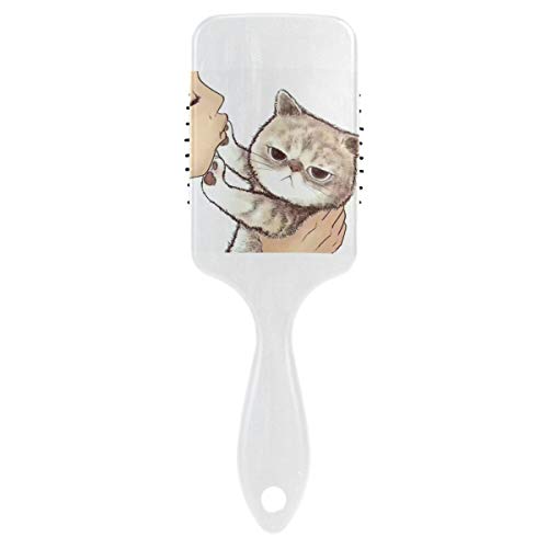 Четка за коса на въздушна възглавница Vipsk, Пластмасов за Боядисана Оранжева четка за зъби за котки и Собственици, Подходящ